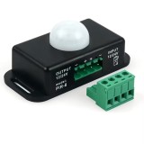 Senzor de Mișcare PIR 12V-24V 6A &ndash; Comutator Prezență cu Schema Electrică