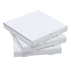 Cutie pizza carton alb 320 x 320 x 35 mm, set 50 bucati