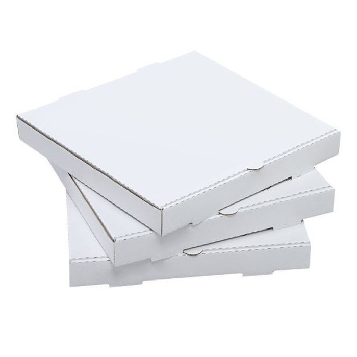 Cutie pizza carton alb 320 x 320 x 35 mm, set 50 bucati