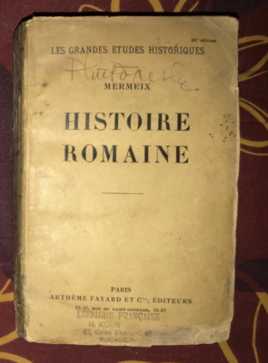 Histoire romaine / Mermeix foto