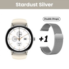 Smartwatch Zeblaze Lily 2 Argintiu, 1.2 Ultra HD AMOLED, HRV, ECG, Monitorizare sanatate, Functii sport, Bluetooth Call, 200 mAh, Android 5.0 or iOS 1