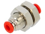 Racord push-in AIGNEP pentru compartimentare, simplu, de trecere - 0,99&divide;20bar