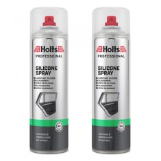 Pachet 2 x spray lubrifiant siliconic Holts pentru plastic si cauciuc 500ml foto
