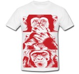 Tricou &quot; 3 x monkey &quot;