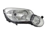 Far Skoda Yeti (5l), 09.2009-09.2013, Electric, tip bec H4+H7, omologare ECE, cu motoras, fara sigla Yeti, 5L1941017A, Stanga, marca DEPO