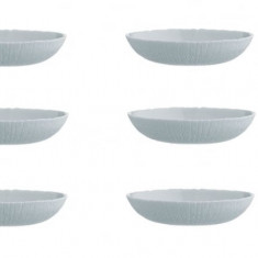Set 6 farfurii pentru servire, Gri, Opal, 20 cm, AMA