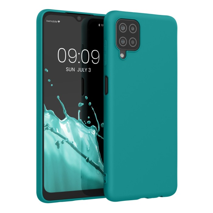 Husa pentru Samsung Galaxy A12, Silicon, Verde, 54048.57