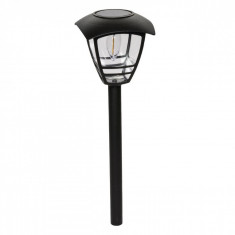 Lampa solara cu bec, 44 cm, negru foto