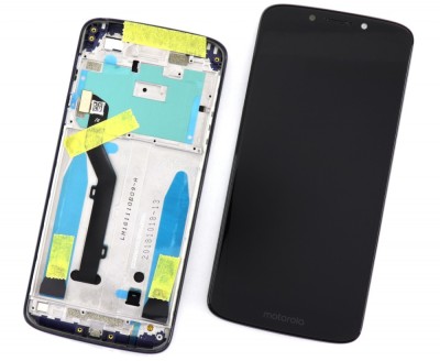 Display Motorola Moto G6 Play Display Service Pack Black Negru cu Rama foto
