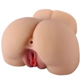 Masturbator No. 13 Vagin&amp;Anus, Material Realist TPE, Super Moale, Natural, 14 cm