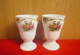 2 PAHARE DIN PORTELAN FIN, CU MARCAJ ROYAL TETTAU BAVARIA ANNO 1794 H12cm