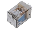 Releu electromagnetic FINDER DPDT 12VDC 10A cu soclu