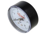 Manometru IBO G 1/4 0-10 bar apă 60mm carcasă plastic KAT01201
