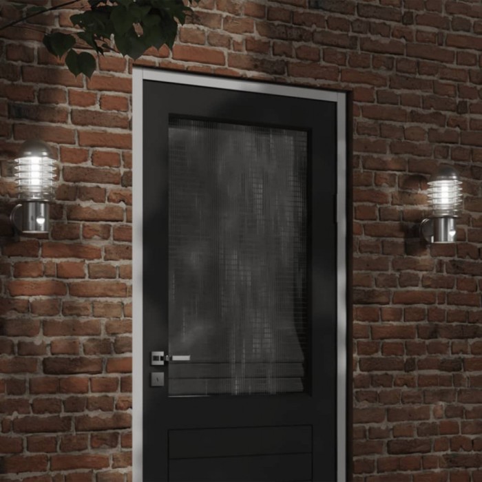vidaXL Lampă de perete exterior cu senzor, argintiu, oțel inoxidabil 4006250