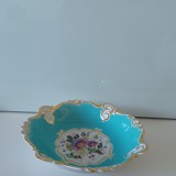 Farfurie decorativa/fructiera, vintage, portelan Cluj, motiv floral, stare excelenta