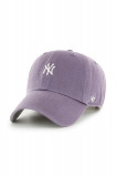 47brand sapca Mlb New York Yankees culoarea violet, cu imprimeu, 47 Brand