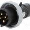 Conector alimentare AC trifazate AMPHENOL IP&amp;S 32A 500V mufă tată IP69K