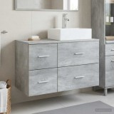 Cumpara ieftin Set dulap baie 2 buc. Gri Beton 79,5 x 41 x 79,5 cm