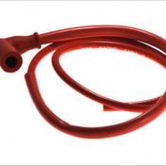 Fisa bujie, unghi: 90°, filet bujie: 10/12/14mm, conexiune: SAE nut, carcasa: cauciuc, spark plug cap colour: red, wire colour: red, coil wire length: