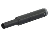 Conector banană 4mm 32A 1kV ST&Auml;UBLI negru aurit lipit