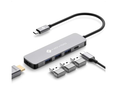 Statie de andocare NOVOO HUB Type-C 5 in 1 - RESIGILAT foto