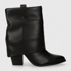 Steve Madden botine Lark femei, culoarea negru, cu toc drept, SM11002673