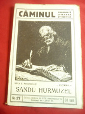 Ioan L.Mironescu - Sandu Hurmuzel -Prima Ed. Colectia Caminul nr.17 Ed.H.Steinbe foto