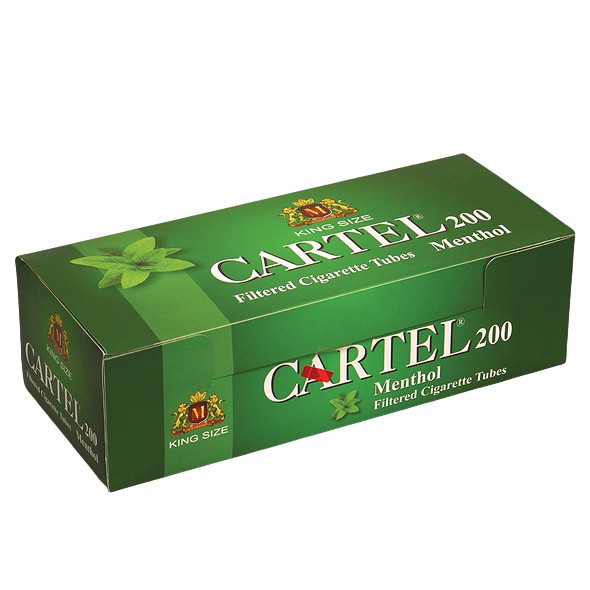 Cartel Menthol 200 tuburi tigari cu filtru alb mentolat arhiva