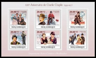 MOZAMBIC 2009 ACTORI CHARLIE CHAPLIN foto
