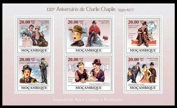 MOZAMBIC 2009 ACTORI CHARLIE CHAPLIN