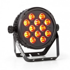 Beamz BT300, 12X12W, reflector FLATPAR, LED RGBAW 6 in 1, DMX, telecomanda IR foto