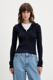 Tommy Jeans cardigan culoarea bleumarin, light, DW0DW21673