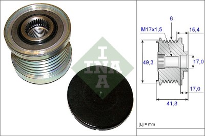 INA 535 0193 10 Sistem roata libera, generator foto