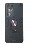 Husa antisoc Hybrid Armour cu inel Samsung S21 Ultra 5G Negru