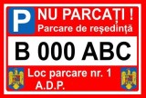 Placuta nu parcati parcare de resedinta personalizata
