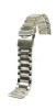 Bratara de ceas Argintie cu butoane laterale si siguranta 22mm MT4762, Time Veranda