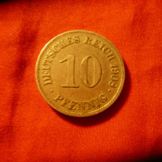 Moneda 10 pf Germania 1908 , litera E , cal. XF