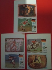 RAS AL KHAIMA, SPORT MUNICH - SERIE COMPLETĂ IMPERF. MNH
