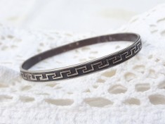 argint BRATARA VERSACE ca model MARCAJE VECHI patina MINUNATA vintage DE EFECT