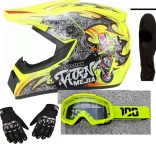 Cumpara ieftin Set casca moto-atv-trotineta-enduro+Ochelari+Manusi+Cagula ,marimi disponibile S,M ,L si XL