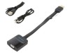 Convertor HDMI 1.4 Plat 0.15m Negru