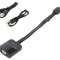 Convertor HDMI 1.4 Plat 0.15m Negru