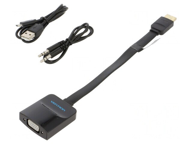 Convertor HDMI 1.4 Plat 0.15m Negru