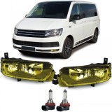 Faruri de ceata din sticla clara galbene, potrivite pentru VW T6 Bus Multivan Transporter din 2015 Performance AutoTuning