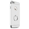 Husa iPhone 6 Plus/6S Plus MyStyle 3in1 Ring Argintiu - Protectie Soc, Praf, Zgarieturi, Carcasa PC