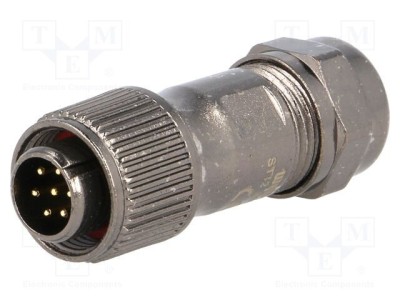 Mufă ST12 tată PIN 7 IP67 5A lipire pe cablu 125V WEIPU foto