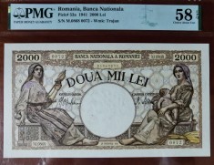 Bancnota 2000 lei 1941 foto