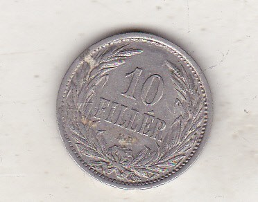 bnk mnd Ungaria 10 filler 1908 KB foto