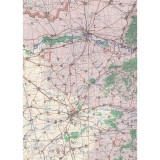 Harta Arad Timisoara si imprej., British Army, 1943, 50x70cm, repro