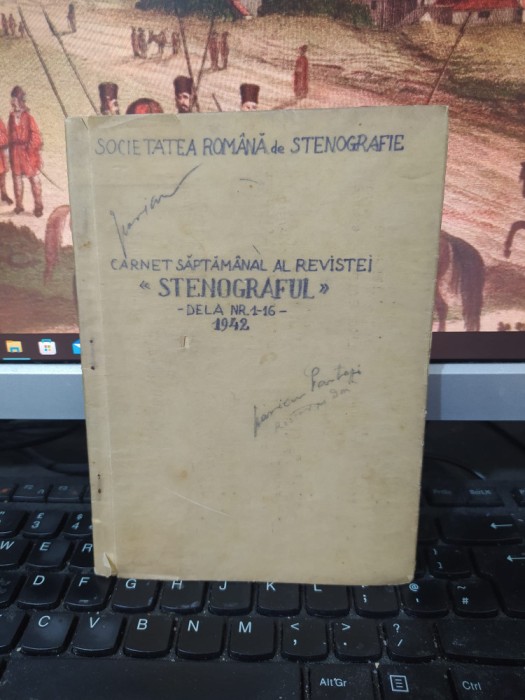 Carnet săptăm&acirc;nal al revistei Stenograful, Numerele 1-16 și 22-25 1942-1943, 038